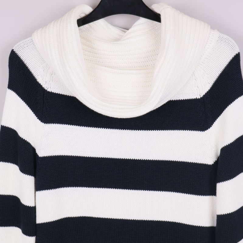 Detalj av sjalkrage och stickning