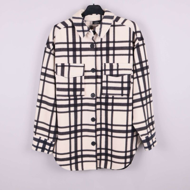 Rutigt mönster med bröstfickor