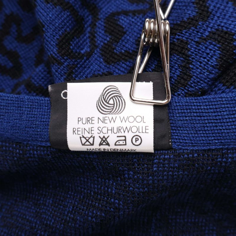 Etikett med ren ny ull