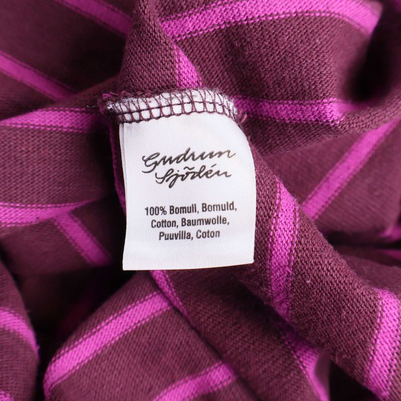 Materiallapp visar 100% bomull inuti plagget