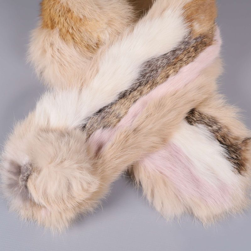 Närbild på färgglad och fluffig pälsstruktur