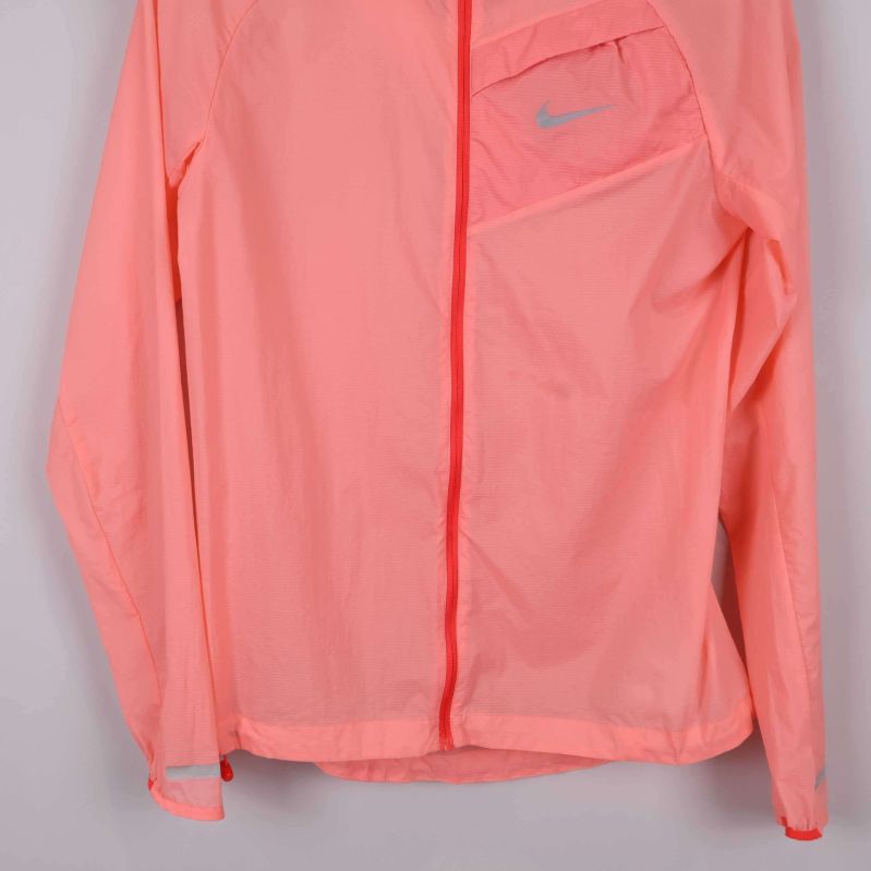 Framstycke på aprikos jacka med bröstficka och dragkedja