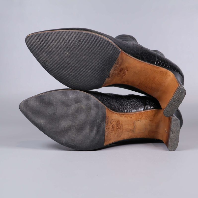 Yttersulor på boots, visar att de är omsulade