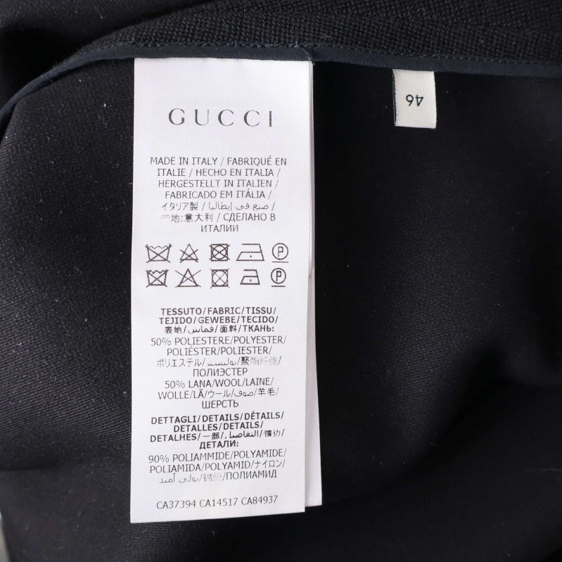Material- och tvättrådsetikett från GUCCI