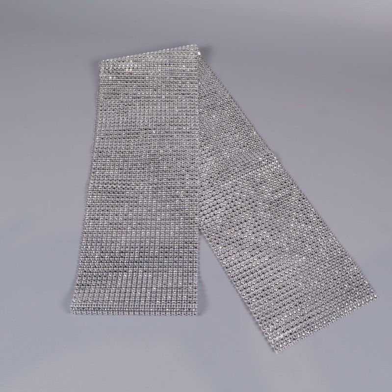 Silvrig dekorationsspaljé i avlång form