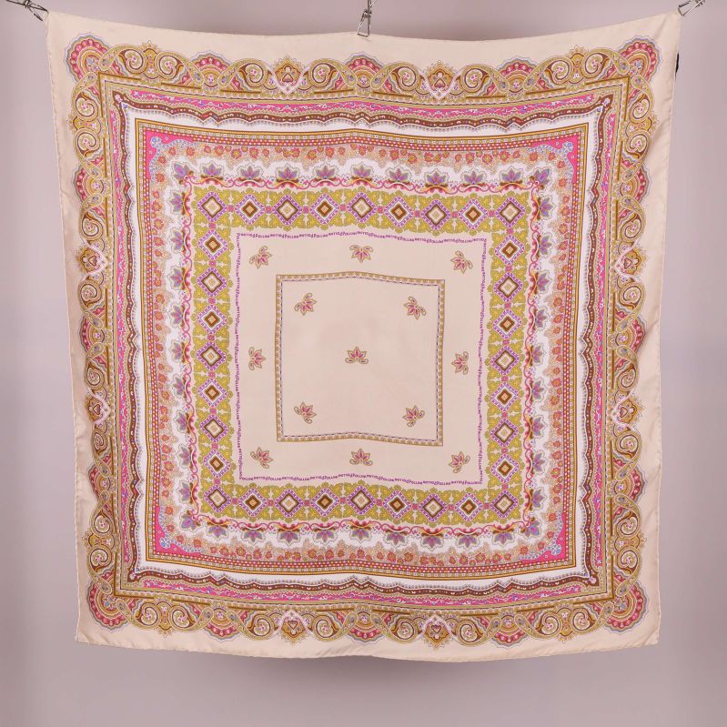 Stor paisleymönstrad silkesscarf