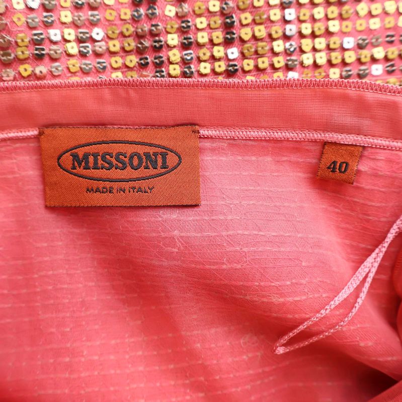 Missoni etikett och storlek 40 på insidan