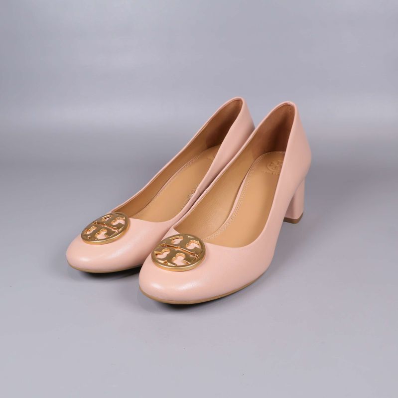 Pumps med rund tå klack