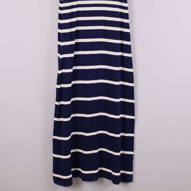 Nederdel på randig maxiklänning med breda ränder