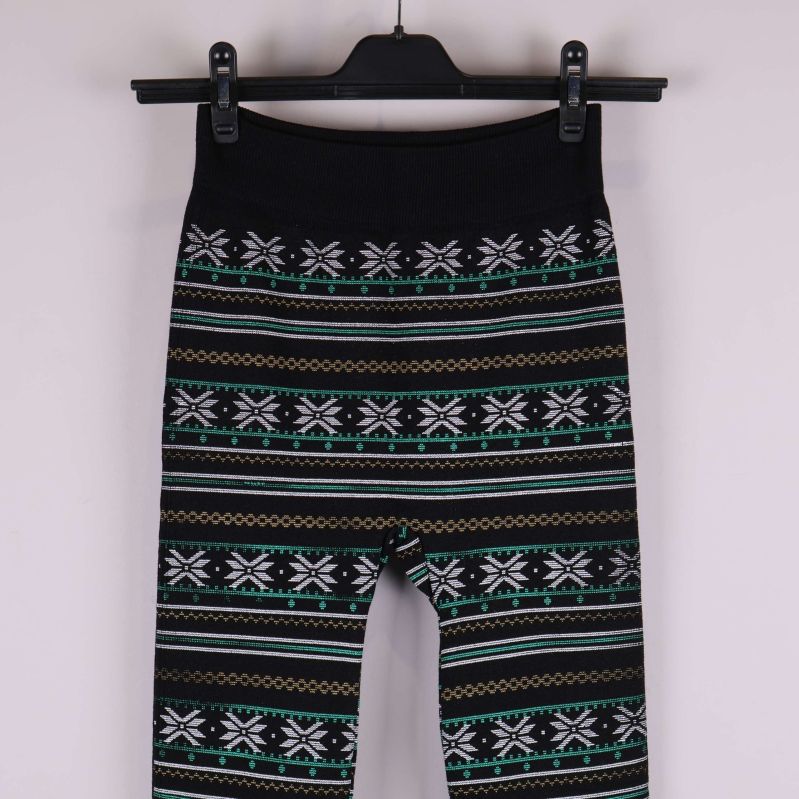 Övre delen av tightsen med elastisk midja och mönster