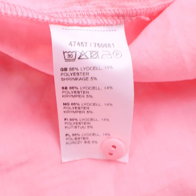 Materiallapp med information om lyocell och polyester