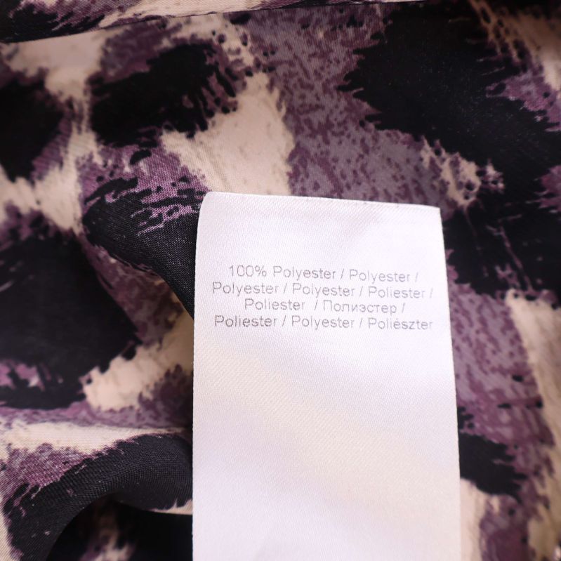 Materialetikett med 100% polyester