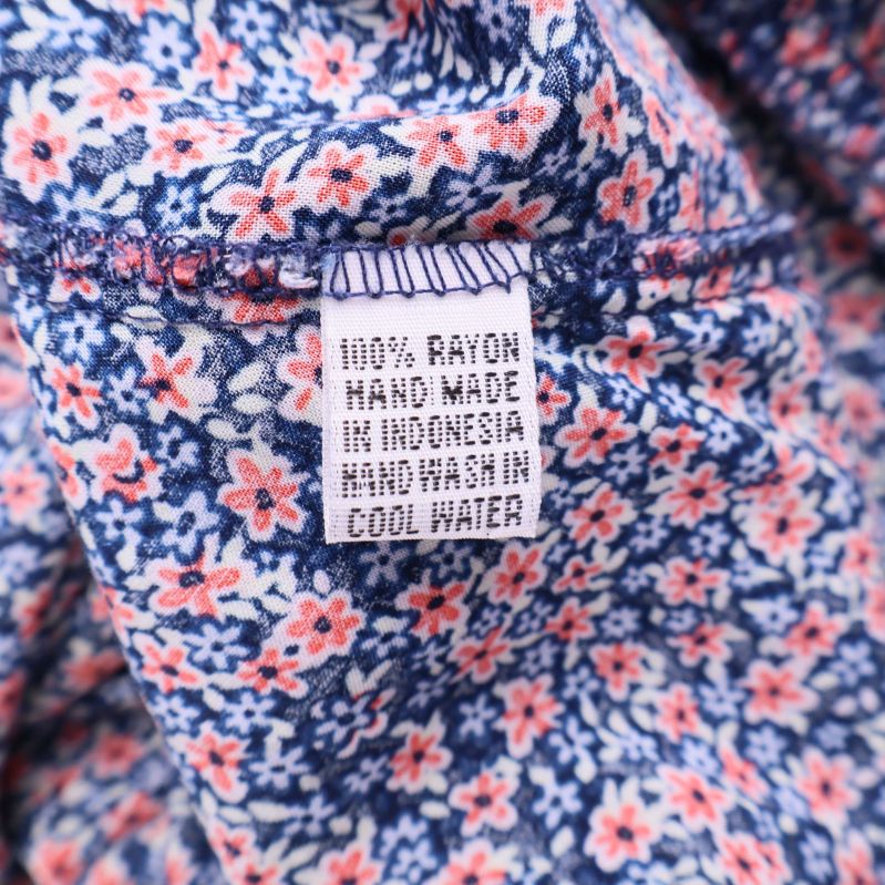 Materiallapp med text 100% rayon handgjord