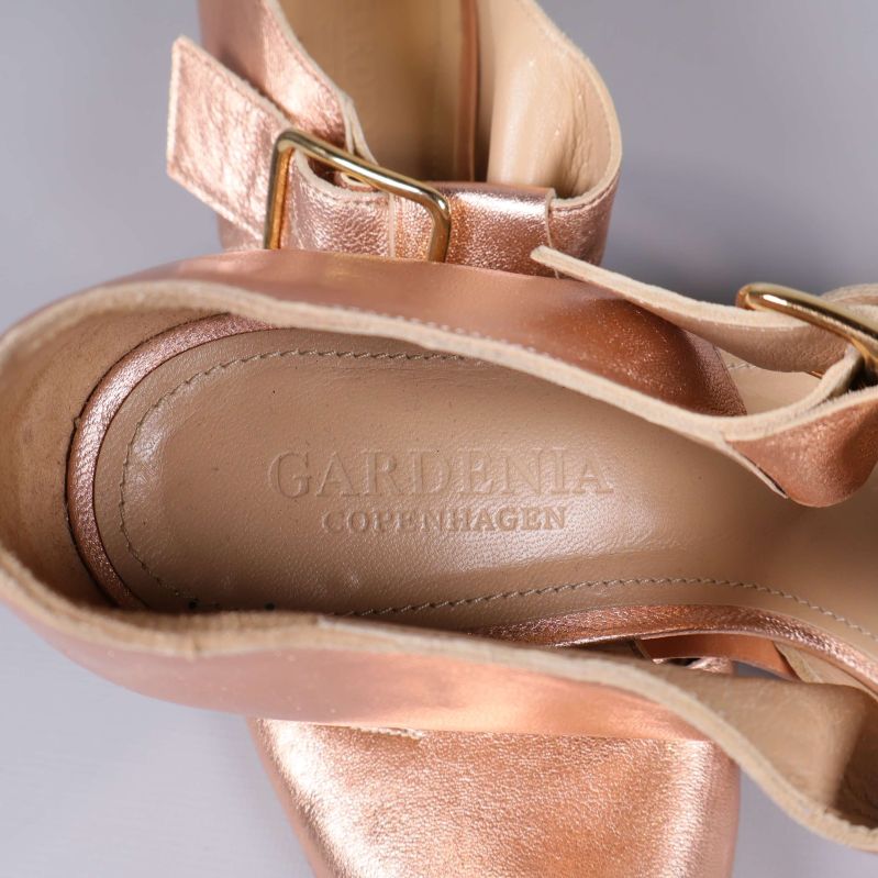 Innersula med Gardenia Copenhagen logga i metallic