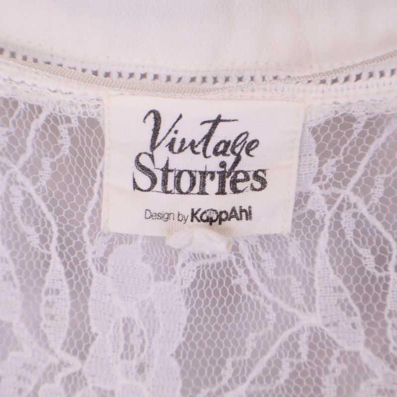 Närbild på Vintage Stories etikett