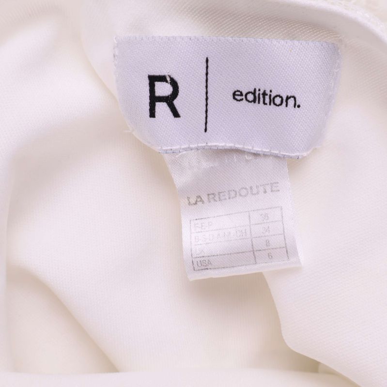Etikett med R edition och La Redoute storleksangivelse