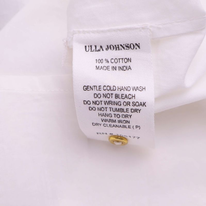 Materiallapp med information 100% bomull Ulla Johnson