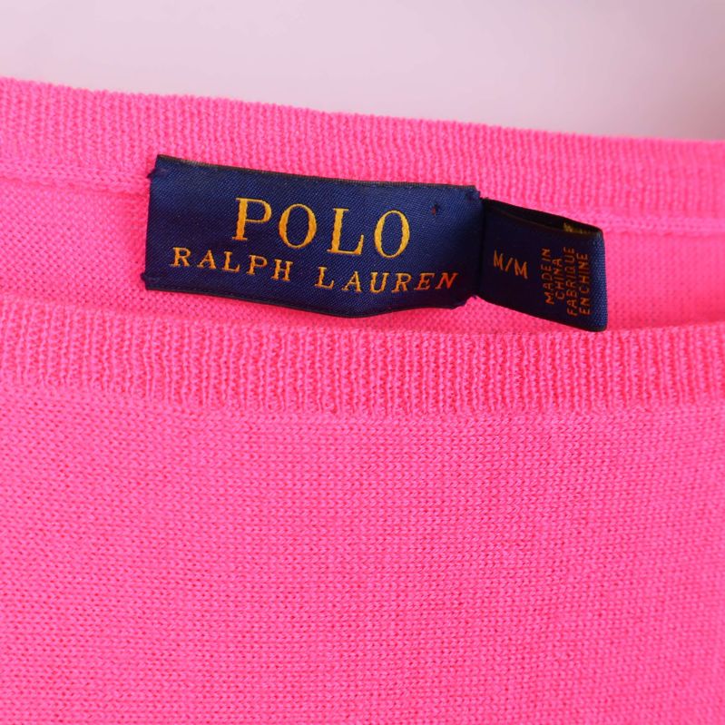 Tröjans etikett med Polo Ralph Lauren-logo