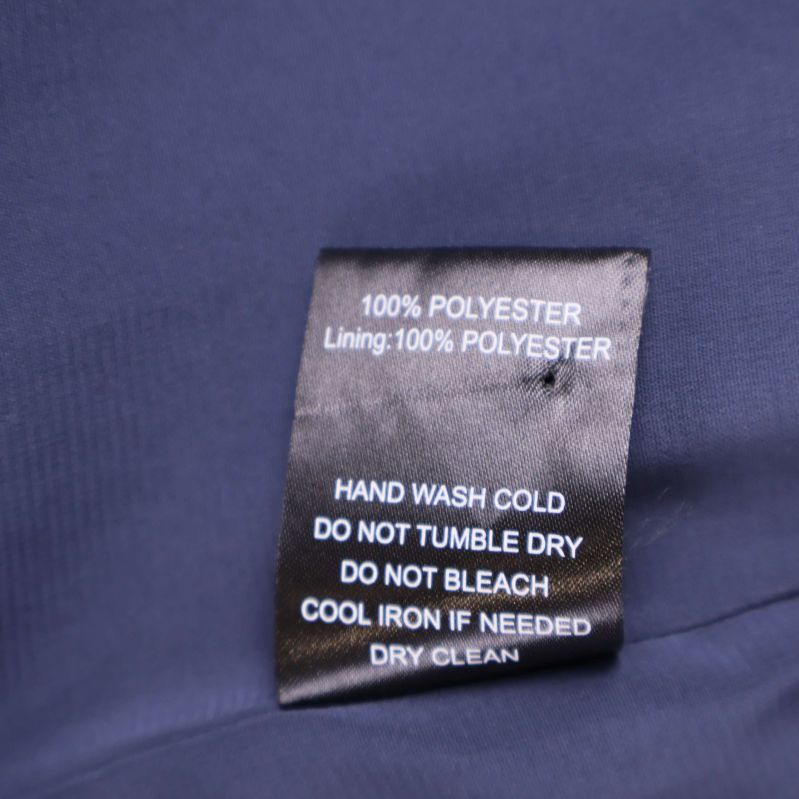 Tvättlapp visar 100 procent polyester