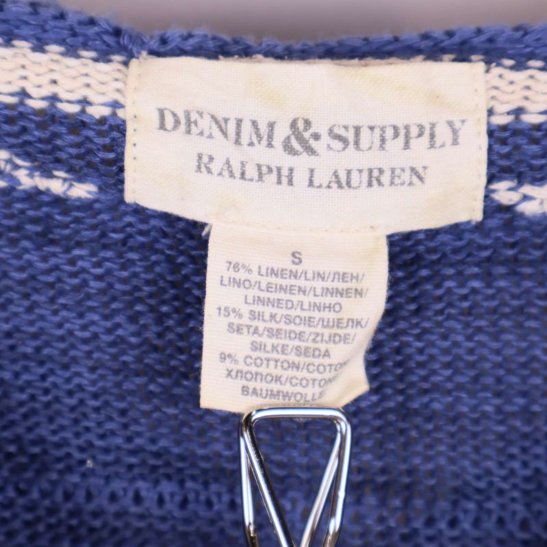 Närbild på Denim & Supply Ralph Lauren och materialetikett