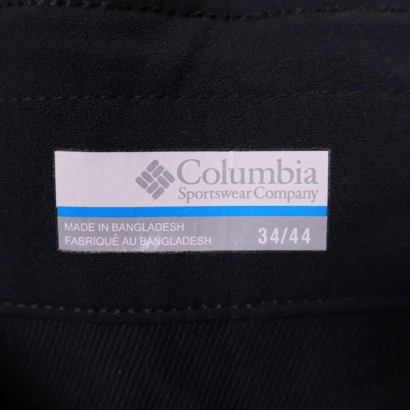 Columbia etikett och storleksinformation