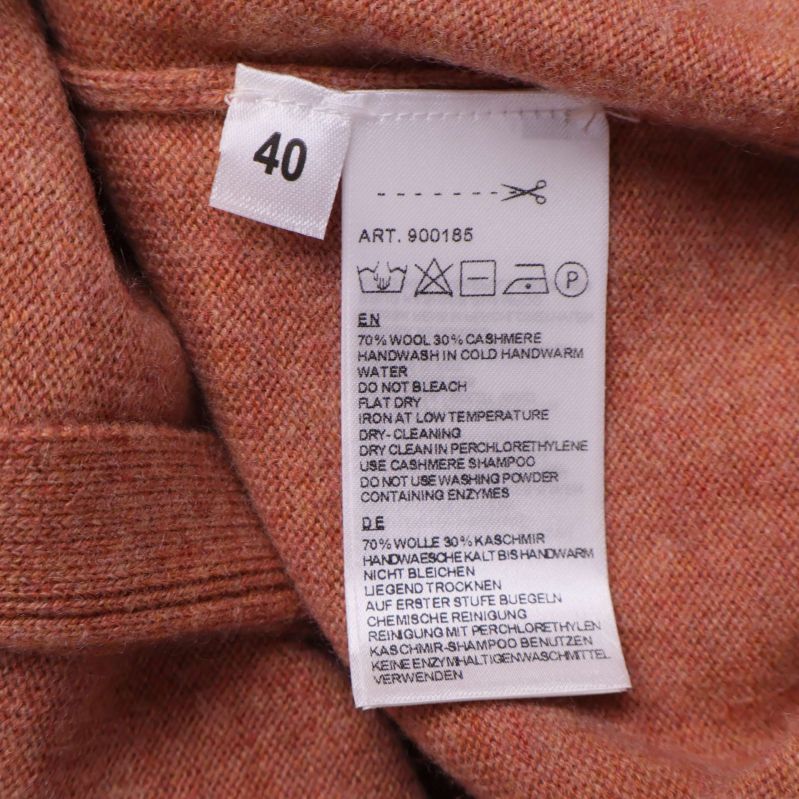 Materiallapp med storlek 40 och materialinformation