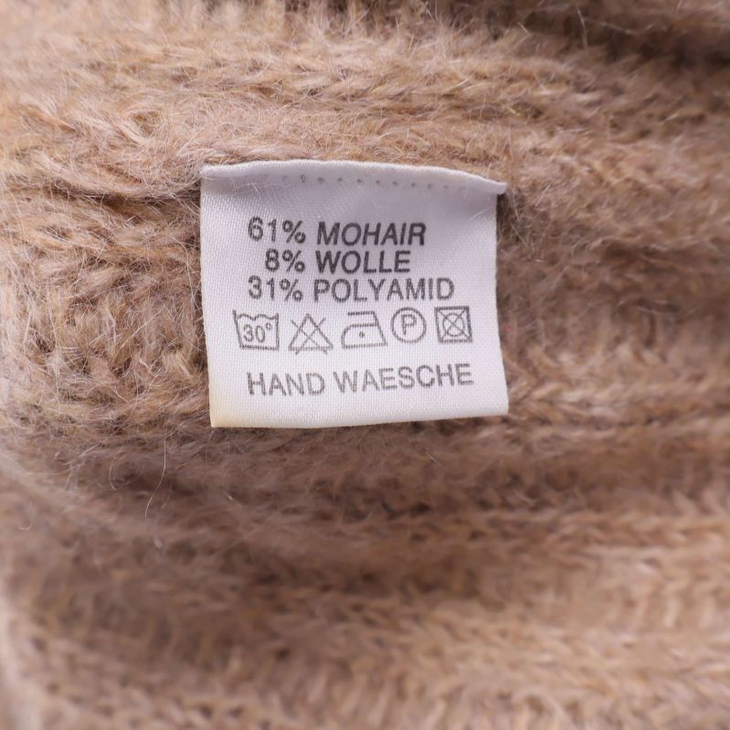 Materiallapp med sammansättning mohair, ull och polyamid