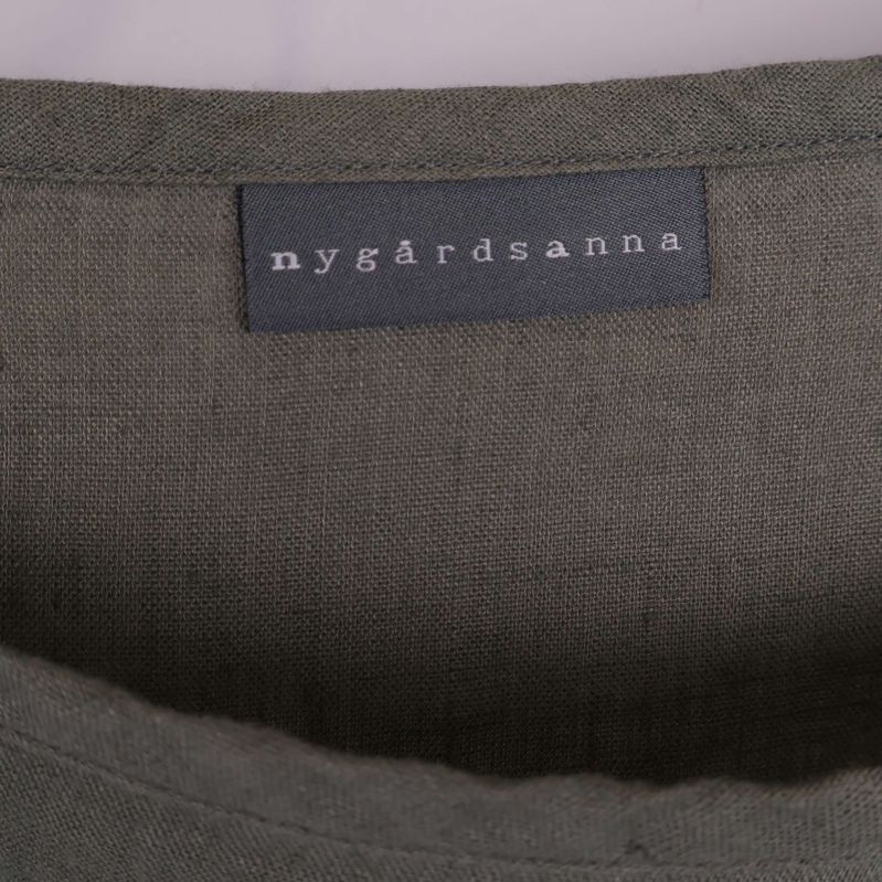 Detaljbild av varumärkesetikett