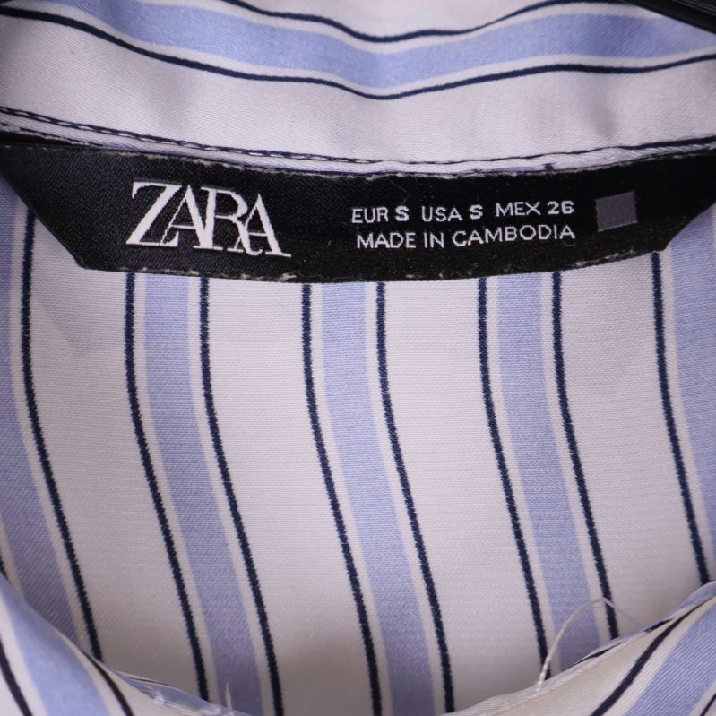 Zara etikett och storleksangivelse