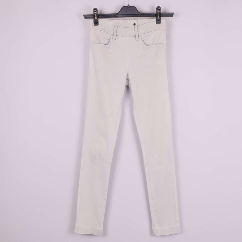 Skinny jeans i ljusbeige färg