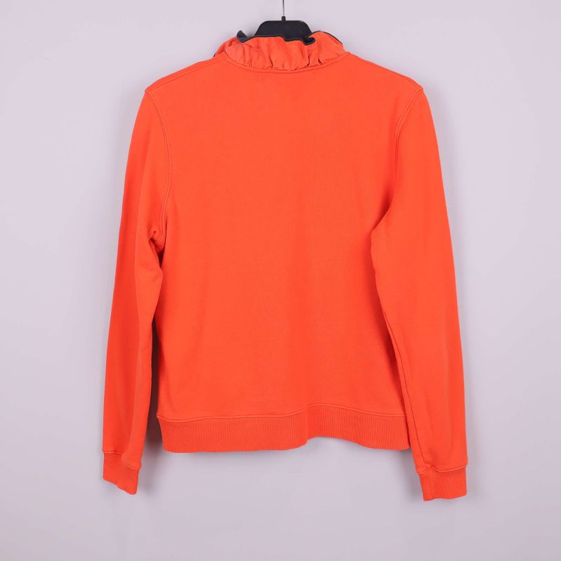 Baksidan av orange Kenzo x H&M sweatshirt utan mönster