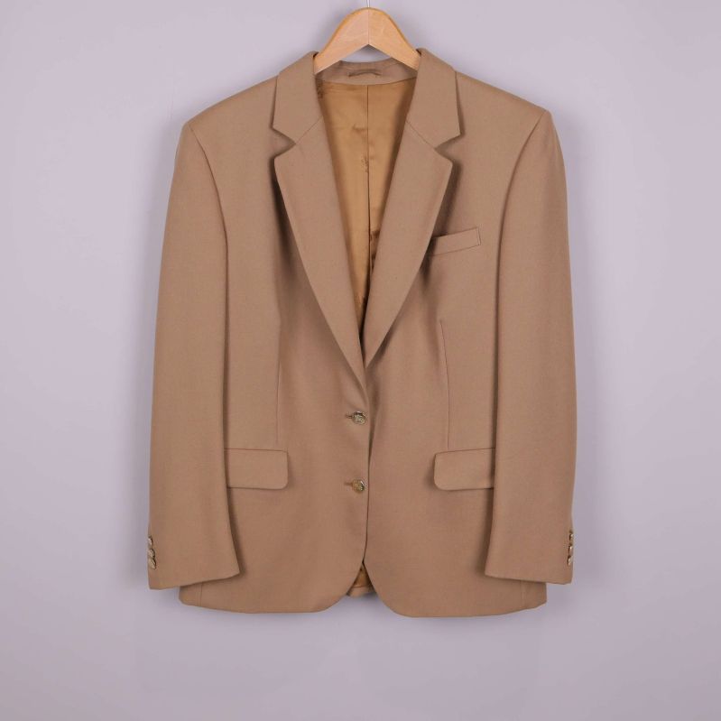 Beige kavaj i ull 