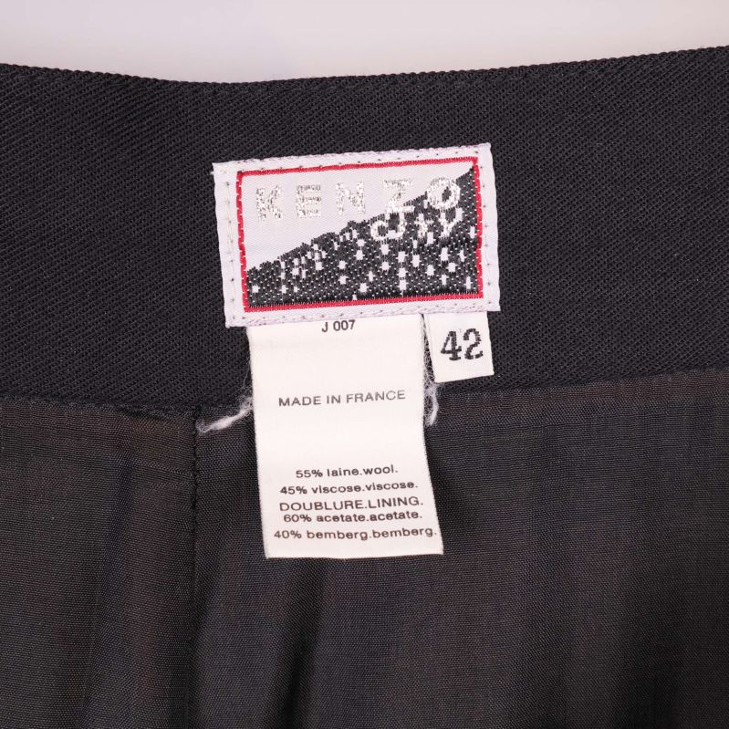 Kenzo City etikett och materiallapp med storlek 42