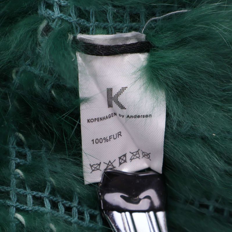 Materiallapp med 100% fur och skötselråd