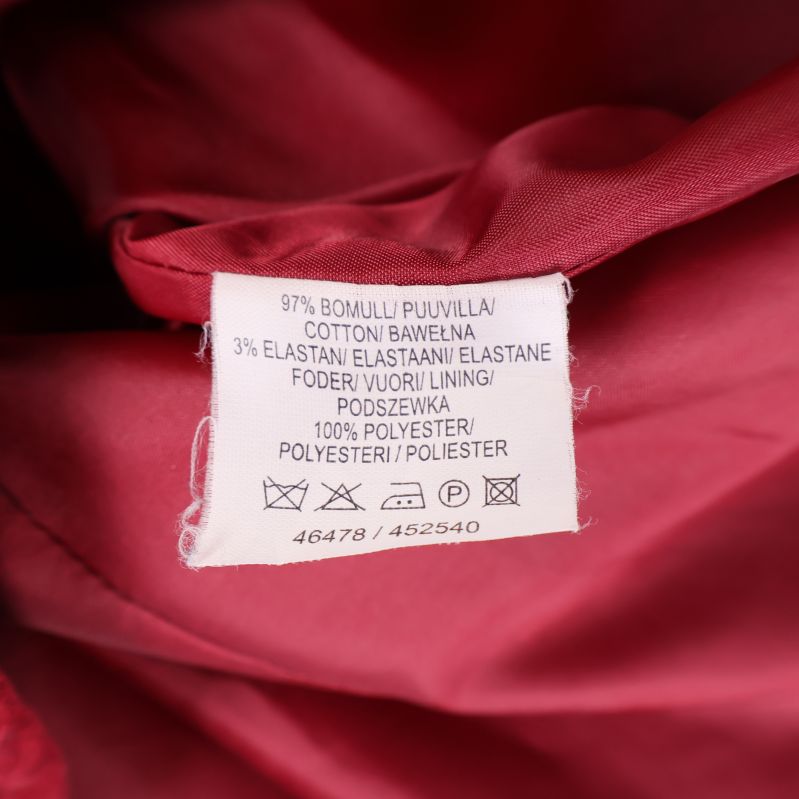 Materiallapp med bomull, elastan och polyester